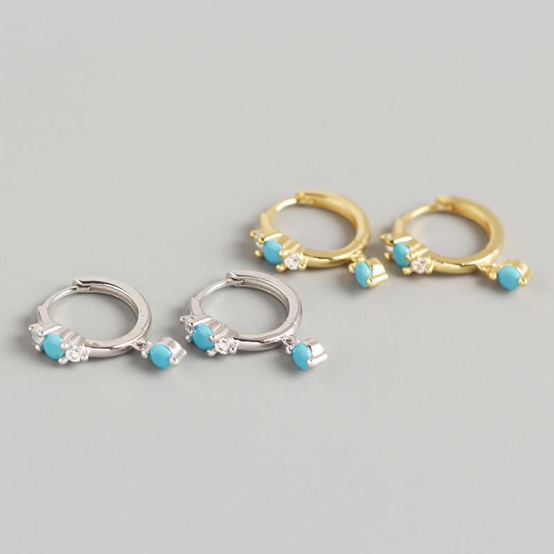Other YPAY 100% Real 925 Sterling Silver Hoop Earrings For Women Europe INS Turquoise Zircon Earring Brinco Fine Party Jewelry YME775
Other YPAY 100% Real 925 Sterling Silver Hoop Earrings For Women Europe INS Turquoise Zircon Earring Brinco Fine Party Jewelry YME775