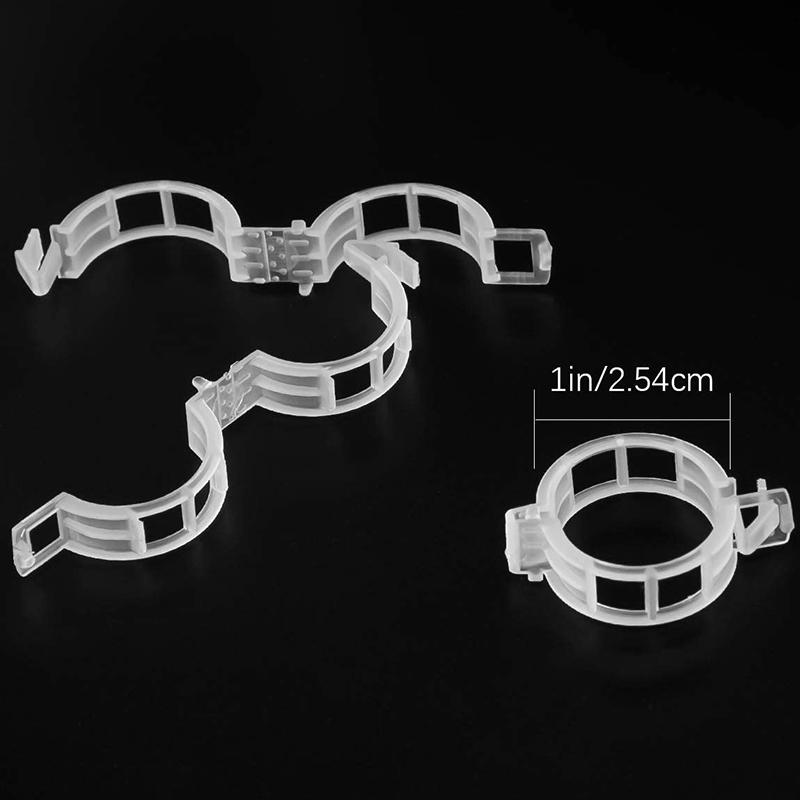 Other Garden Supplies 1 Inch Diameter 500Pcs Plant Support Clip White Tomato Trellis Clips For Vine Vegetables Flower To Grow Uprightly