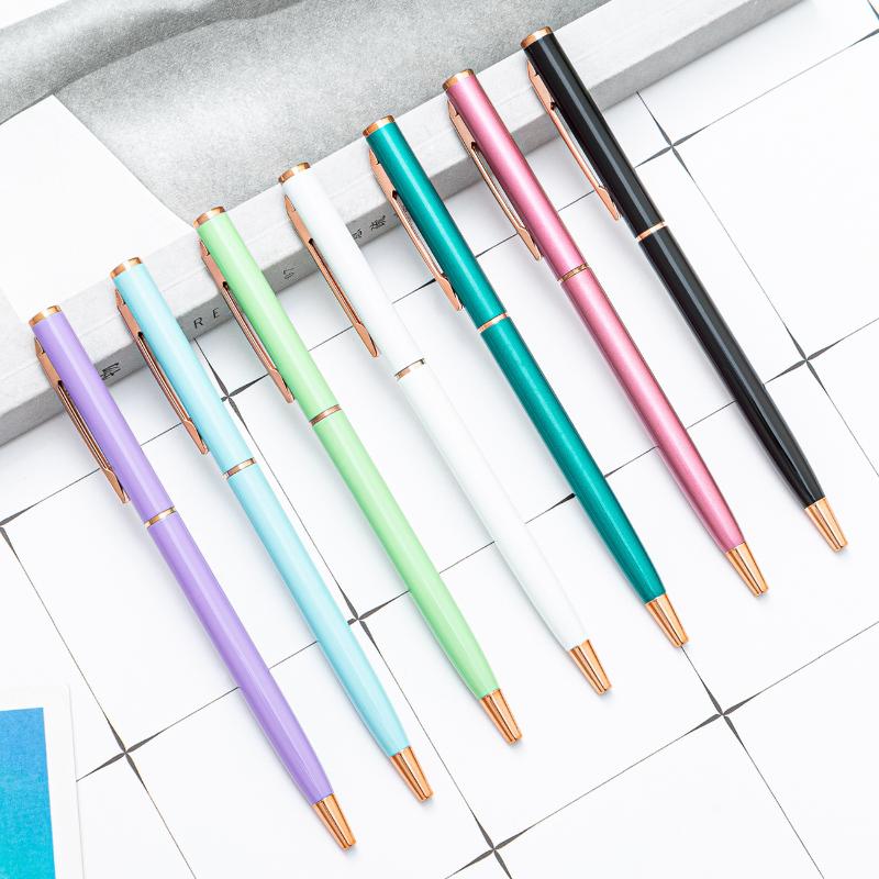 Ballpoint Pens 1 Piece Lytwtw's Creative Candy Color Business Metal Office Accessories Rotate Pen School Stationery Supplies
Ballpoint Pens 1 Piece Lytwtw's Creative Candy Color Business Metal Office Accessories Rotate Pen School Stationery Supplies