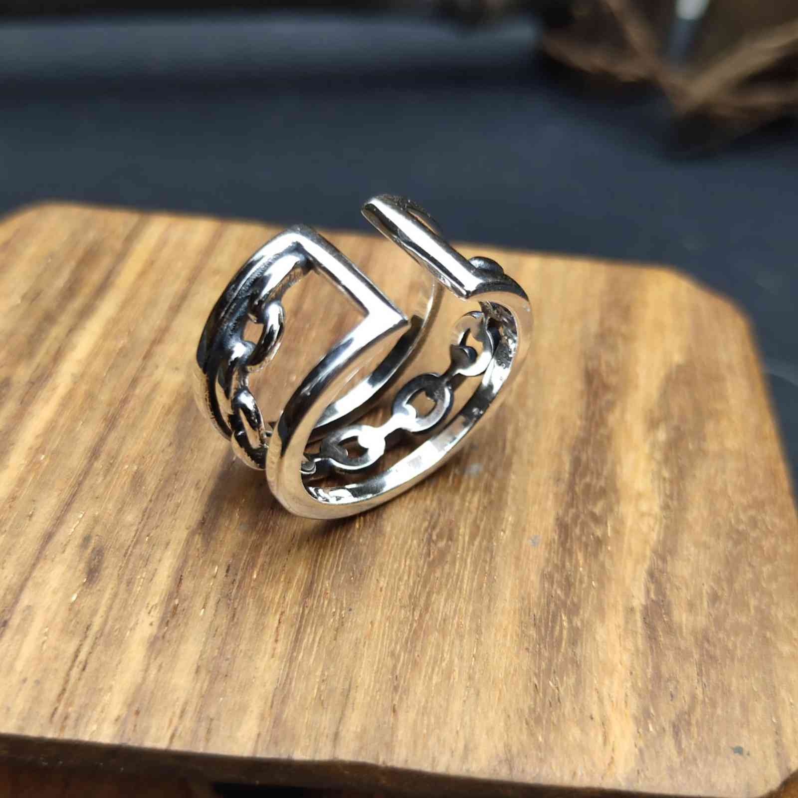 Smiling Face Interwoven Sterling Silver Ring Korean Men's and Women's Leisure Fashion 2021