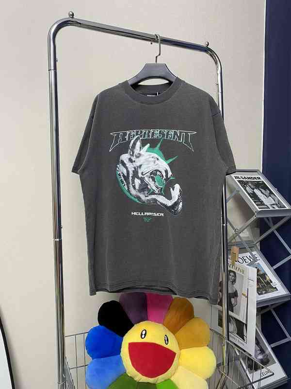Oversized 2022SS Vintage Represent Short Sleeve T Shirt Men Women Top Quality T-shirt Dog Cobra Print Washed Tees G220303
Oversized 2022SS Vintage Represent Short Sleeve T Shirt Men Women Top Quality T-shirt Dog Cobra Print Washed Tees G220303