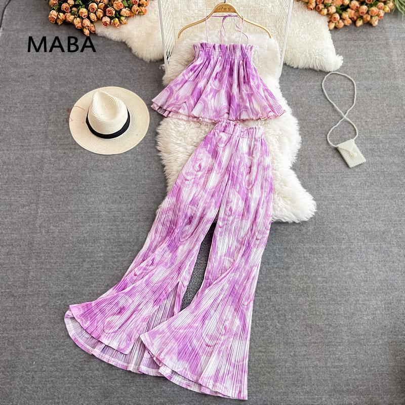 Women's Two Piece Pants Women Pleated Long 2-piece Set 2022 Summer Sexy Strapless Top + High Waist Slit Wide Leg Elegant Boho Suit, White
Women's Two Piece Pants Women Pleated Long 2-piece Set 2022 Summer Sexy Strapless Top + High Waist Slit Wide Leg Elegant Boho Suit, White