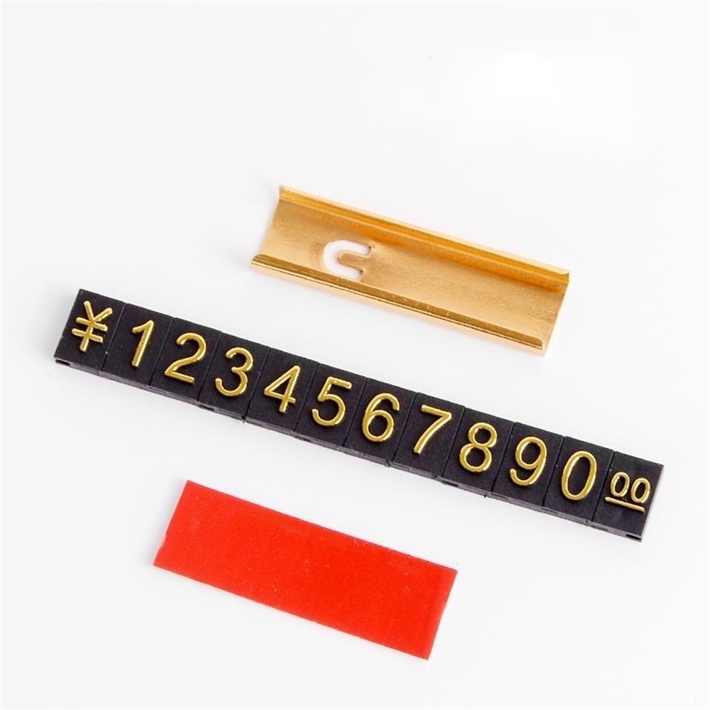 Adhesive Price Tag Stick Cube Adjustable Assembly Number Metal Pricing Counter Display Magnetic Label Sale Price