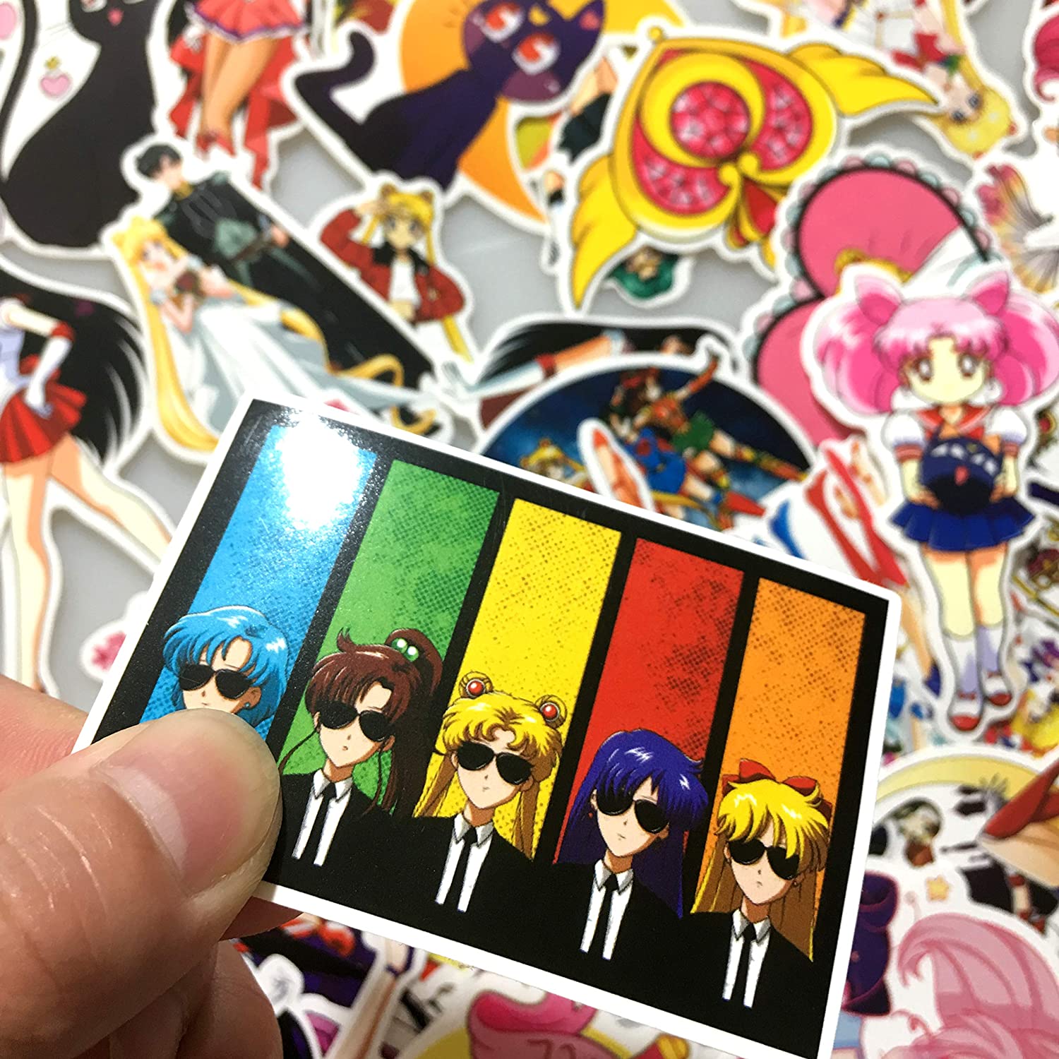 70PcsPack Cute Anime Cartoon Lovely Vinyl Sticker Waterproof Stickers for Water Bottle Laptop Planner Scrapbook Wall Skateboard O