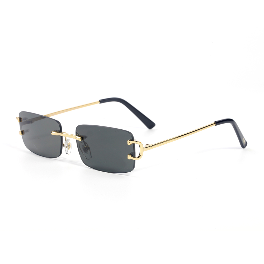 7pcs Fashion Sunglasses Eyewear Sun glasses Designer Mens Womens Oversized Vintage Retro Rectangle Lens silver gold metal frame with original boxes