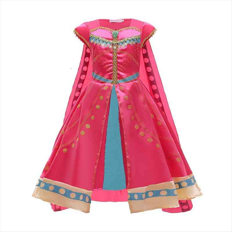 Cosplay Princess Costume For Girl Dresses Jasmine Christmas Girls With Cape 2 10 Year Kids Arab Traditional Clothing, Red;yellow
Cosplay Princess Costume For Girl Dresses Jasmine Christmas Girls With Cape 2 10 Year Kids Arab Traditional Clothing, Red;yellow