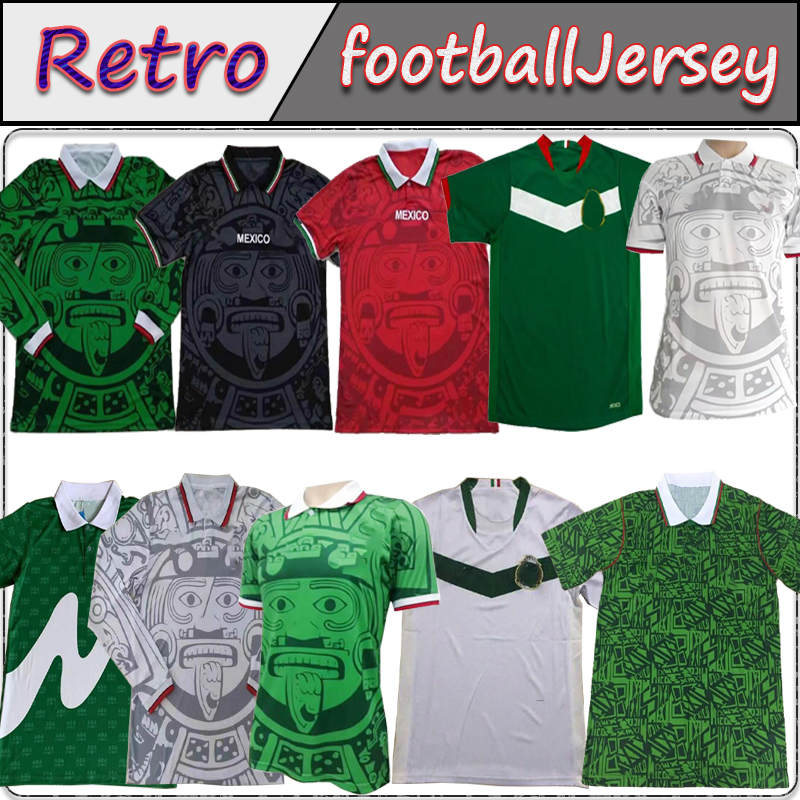 1998 Mexico Retro Soccer Jersey Home Away Football Shirts Men's Vintage BLANCO HERNANDEZ Campos Short Sleeve Sport Uniforms Camiseta Futbol, Black;yellow
1998 Mexico Retro Soccer Jersey Home Away Football Shirts Men's Vintage BLANCO HERNANDEZ Campos Short Sleeve Sport Uniforms Camiseta Futbol, Black;yellow