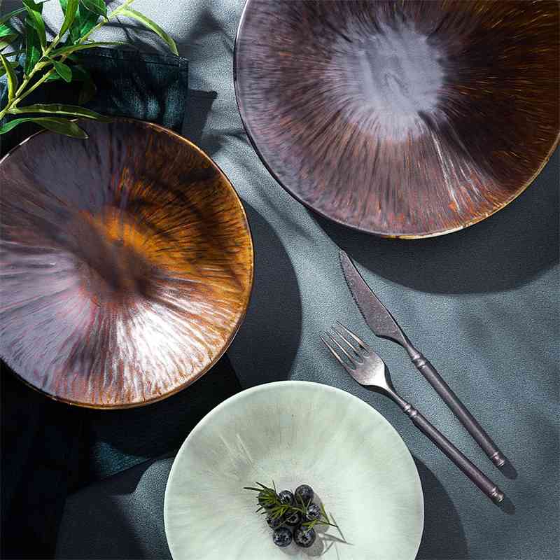 Yayu ceramic Nordic dish simple household hat type creative pasta personalized Western food plate
Yayu ceramic Nordic dish simple household hat type creative pasta personalized Western food plate