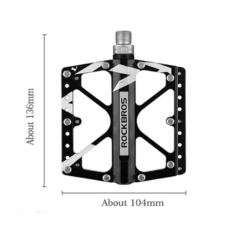 ROCKBROS 3 Bearings Bike Pedal Bicycle MTB Road Bikes BMX Ultralight Durable Parts For Brompton