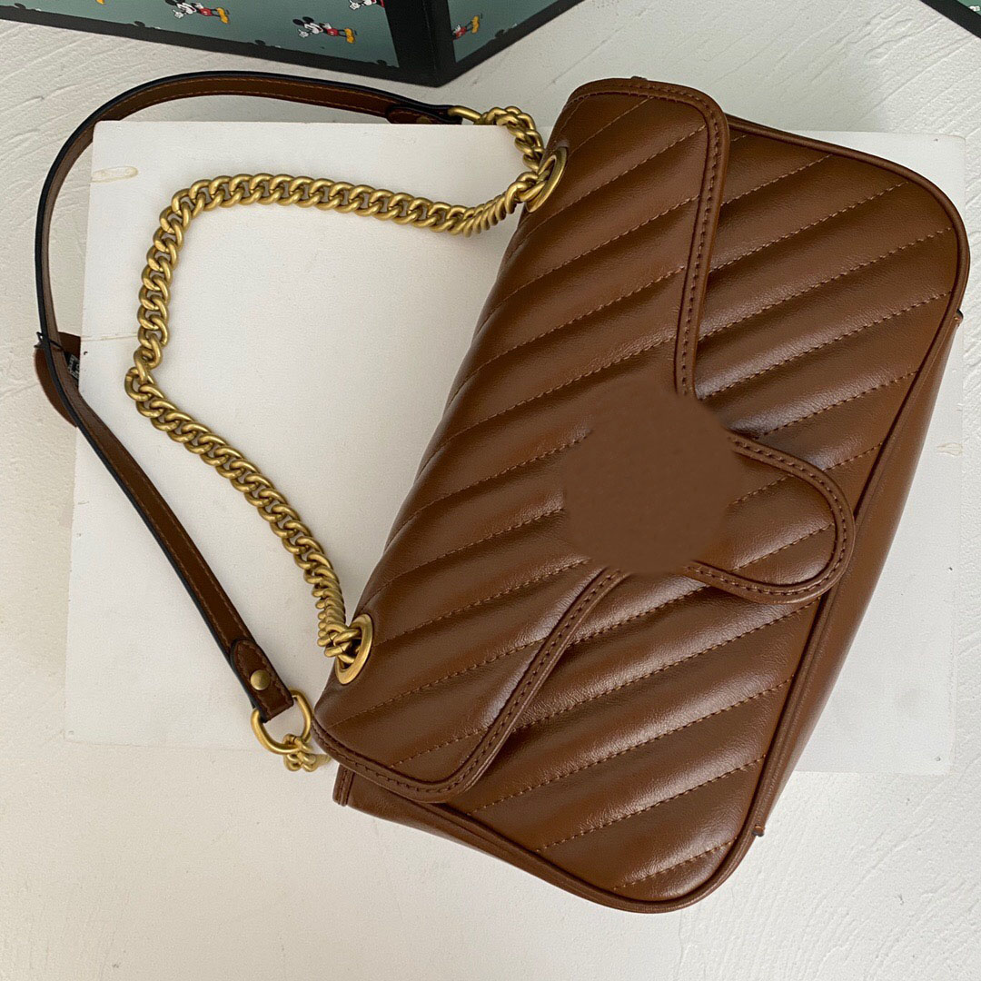 High Quality 2021 Women Fashion Marmont Bags Genuine Leather Crossbody Handbags Ladies Brand Designer Chains Purses Tote Shoulder Bags, Brown
High Quality 2021 Women Fashion Marmont Bags Genuine Leather Crossbody Handbags Ladies Brand Designer Chains Purses Tote Shoulder Bags, Brown