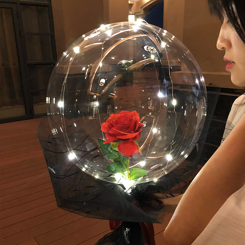 Transparent Bobo Ball LED Luminous Balloon Rose Bouquet Rose Valentines Day Gift Balloon For Birthday Party Wedding Decor 1465 V2
Transparent Bobo Ball LED Luminous Balloon Rose Bouquet Rose Valentines Day Gift Balloon For Birthday Party Wedding Decor 1465 V2