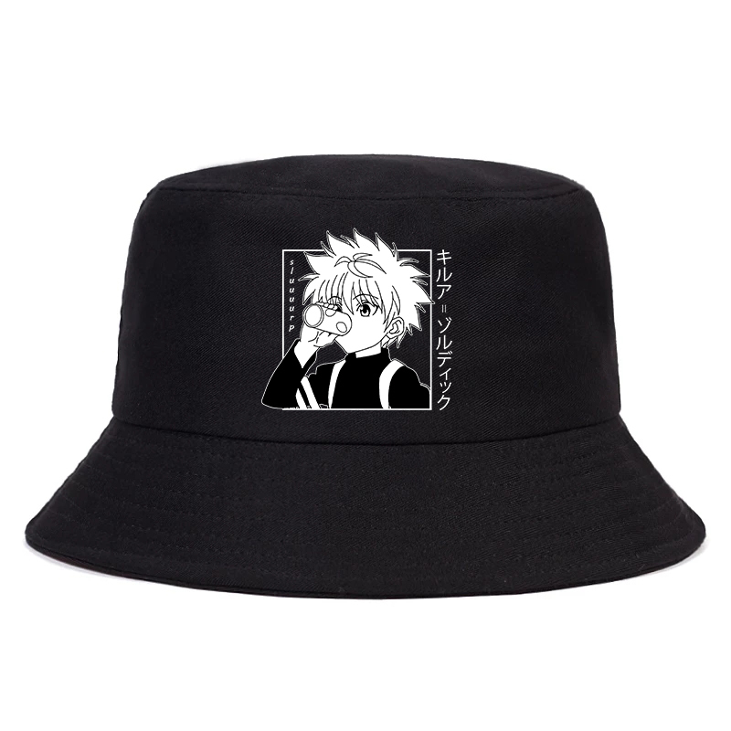 Hunter X Hunter Printed Hat Women Men Panama Bucket Cap The Design Flat Visor Zoldyck Hisoka 90s Anime Fisherman Hat K715, Beige(320)
Hunter X Hunter Printed Hat Women Men Panama Bucket Cap The Design Flat Visor Zoldyck Hisoka 90s Anime Fisherman Hat K715, Beige(320)