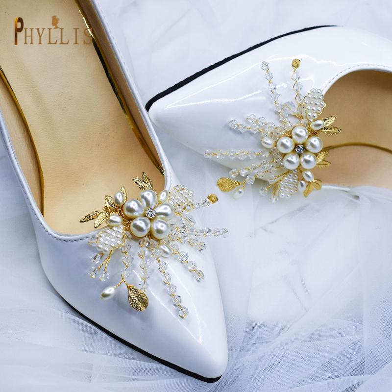 Hair Clips & Barrettes GX06 2PCS Bridal Shoe Clip Handmade Pearl High Heel Decoration Beaded Shoes Buckle Charms Wedding Accessories, Golden;silver
Hair Clips & Barrettes GX06 2PCS Bridal Shoe Clip Handmade Pearl High Heel Decoration Beaded Shoes Buckle Charms Wedding Accessories, Golden;silver