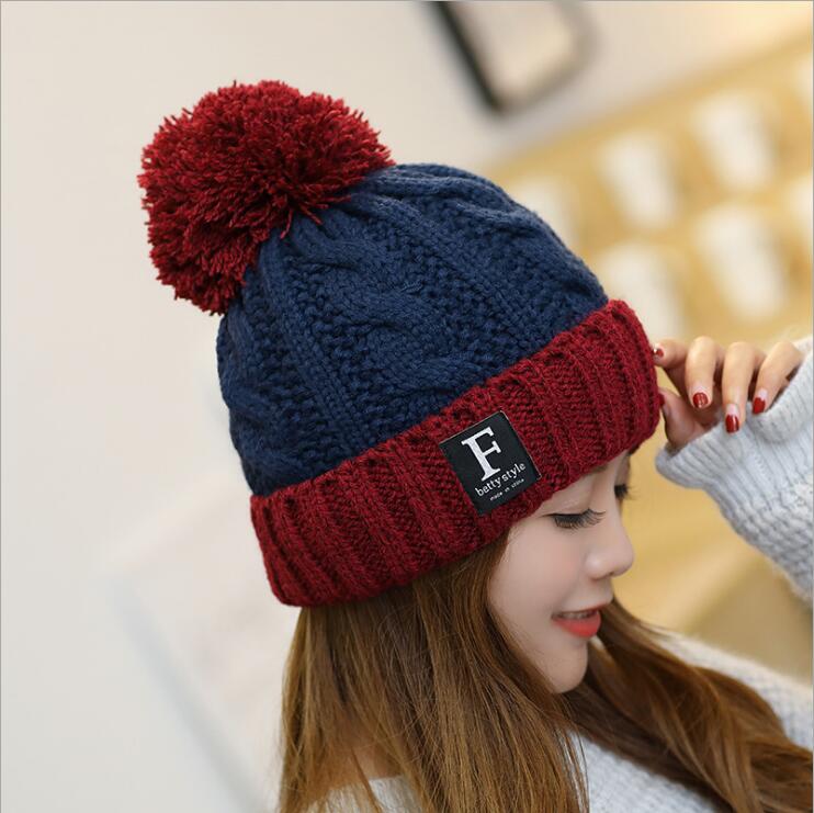 Autumn and winter woolen outdoor plus velvet thick warm hats caps GSZM001 Fashion Letter ladies ear protection hair ball knit cap Knitted hat, Color 3
Autumn and winter woolen outdoor plus velvet thick warm hats caps GSZM001 Fashion Letter ladies ear protection hair ball knit cap Knitted hat, Color 3