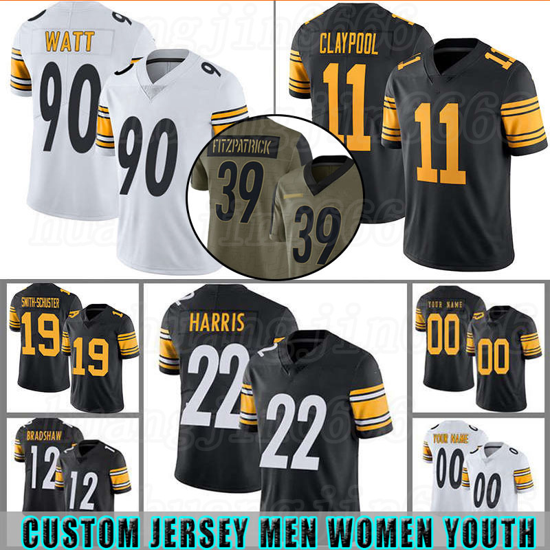 90 T.J. Watt Custom Men Najee Harris 19 Juju Smith-Schuster Football Jersey Chase Claypool Ben Roethlisberger Jerome Bettis Devin Bush, Custom men(gangren)
90 T.J. Watt Custom Men Najee Harris 19 Juju Smith-Schuster Football Jersey Chase Claypool Ben Roethlisberger Jerome Bettis Devin Bush, Custom men(gangren)