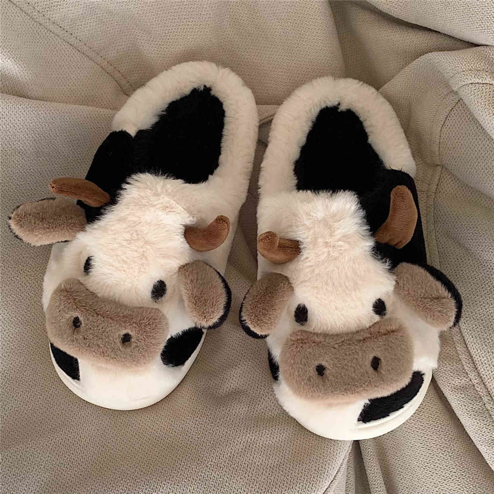 Cute Animal Slipper For Women Girls Fashion Kawaii Fluffy Winter Warm Slippers Woman Cartoon Milk Cow House Slippers Funny Shoes H1115, 01
Cute Animal Slipper For Women Girls Fashion Kawaii Fluffy Winter Warm Slippers Woman Cartoon Milk Cow House Slippers Funny Shoes H1115, 01