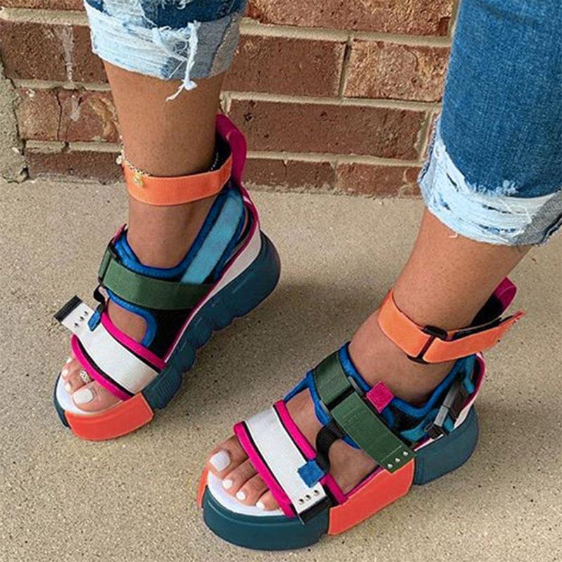 Sandals Womens Open Toe Platform Casual Shoes Wedge Colorblock Ankel Strap Women Outdoor Wedges Retro Sandalias, Black
Sandals Womens Open Toe Platform Casual Shoes Wedge Colorblock Ankel Strap Women Outdoor Wedges Retro Sandalias, Black