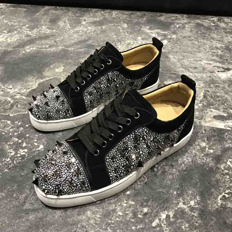 Luxury High Tops Red Bottom Dress Shoes Loui Orlato Flat Classic Men Women Fashion Leather Diamond Spikes Elastikid Designer Wedding Party Casual Sneakers -47, #1
Luxury High Tops Red Bottom Dress Shoes Loui Orlato Flat Classic Men Women Fashion Leather Diamond Spikes Elastikid Designer Wedding Party Casual Sneakers -47, #1