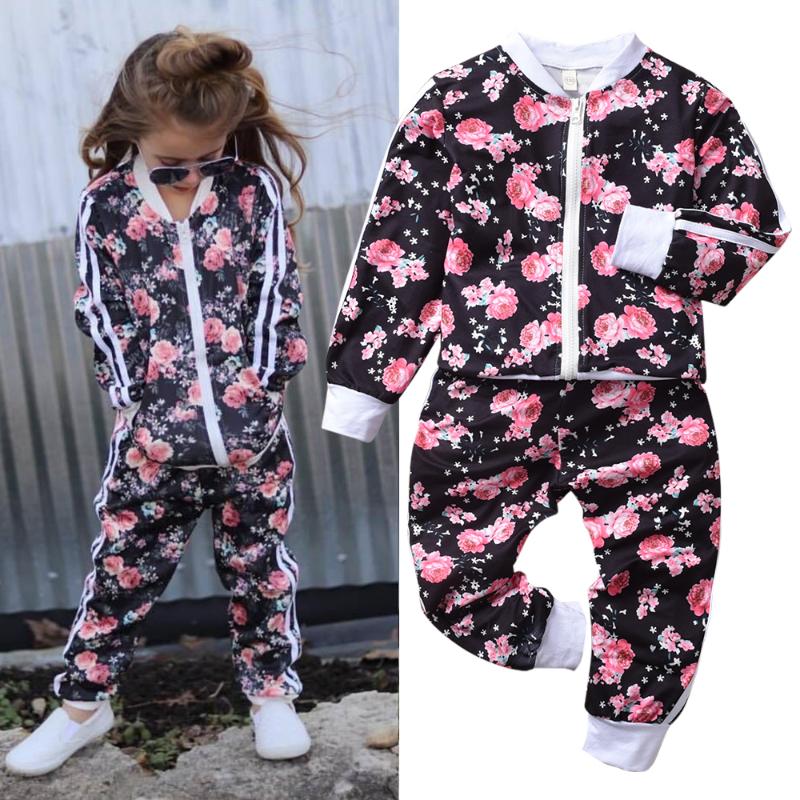 Clothing Sets 2-7 Years Kids Clothes Set For Girls Sport Outfits Floral Long Sleeve Sweatshirt+trousers Toddler Fall Autumn Tracksuit, White
Clothing Sets 2-7 Years Kids Clothes Set For Girls Sport Outfits Floral Long Sleeve Sweatshirt+trousers Toddler Fall Autumn Tracksuit, White