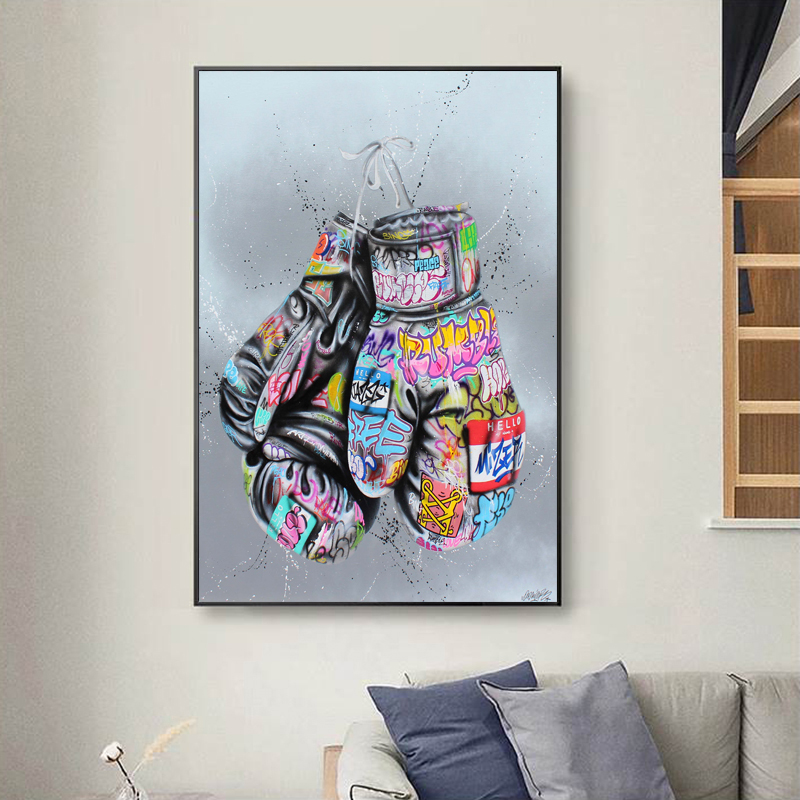 Abstract Hands Painting Wall Art Pictures For Living Room Canvas Art Home Decoration Graffiti Posters And Print