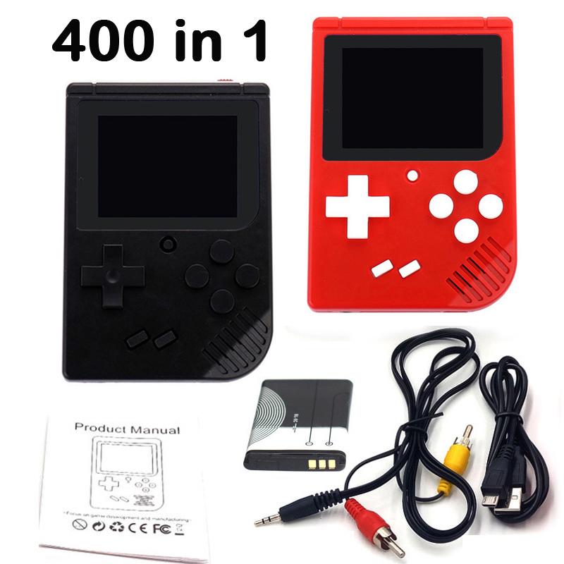 Retro Portable Mini Handheld Video Game Console 8-Bit 3.0 Inch Color LCD Kids Color Game Player Built-in 400 games