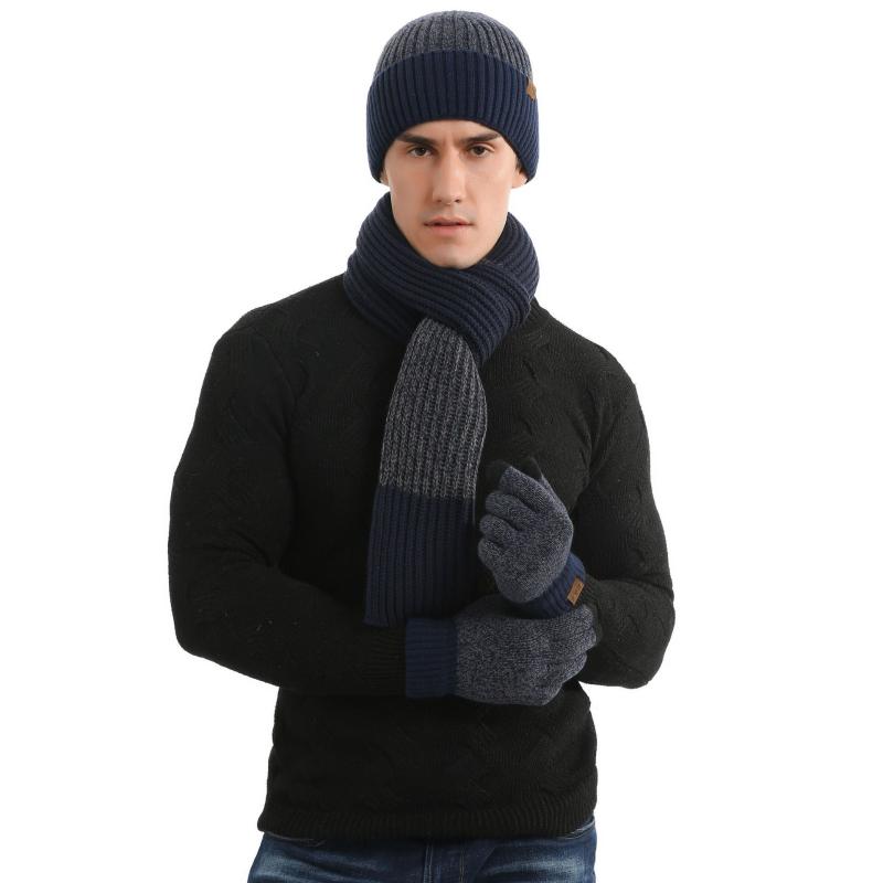Hats, Scarves & Gloves Sets Hat Scarf Three-Piece Set Autumn And Winter Thick Warm Fashion Knitted Wool Ski Hats Men Women
Hats, Scarves & Gloves Sets Hat Scarf Three-Piece Set Autumn And Winter Thick Warm Fashion Knitted Wool Ski Hats Men Women
