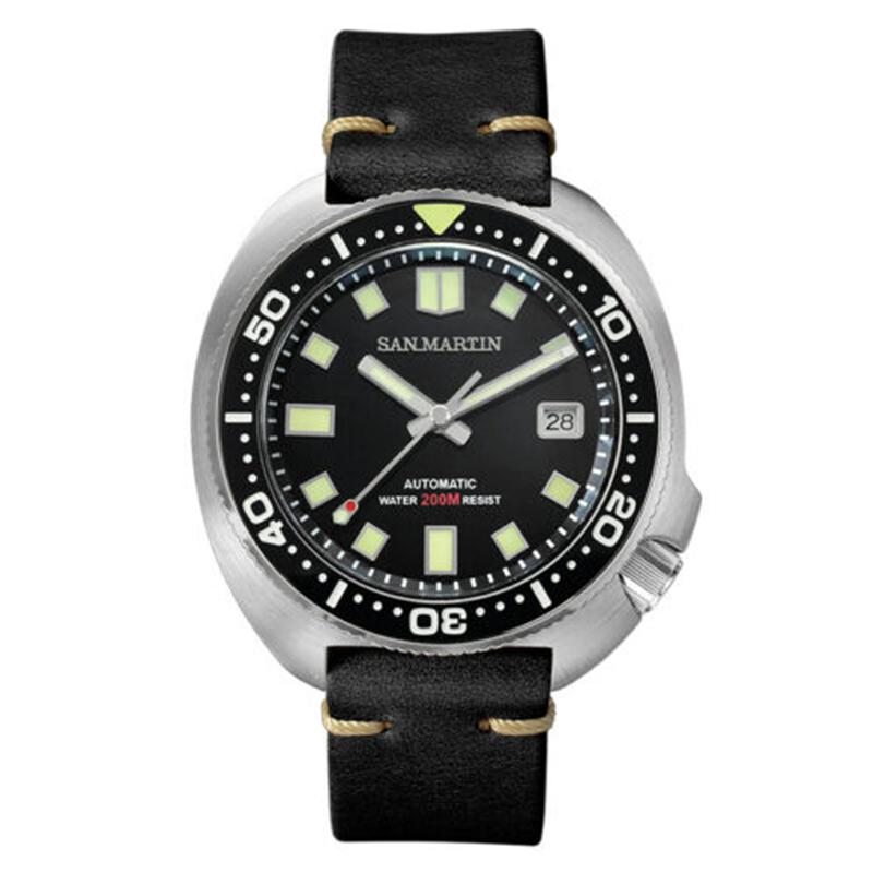 Wristwatches San Martin SN047G Tuna 6105 Automatic Mechanical Men Watches Sapphire Crystal 200M Water Resistant Stainless Steel Diving Watch, Blue
Wristwatches San Martin SN047G Tuna 6105 Automatic Mechanical Men Watches Sapphire Crystal 200M Water Resistant Stainless Steel Diving Watch, Blue