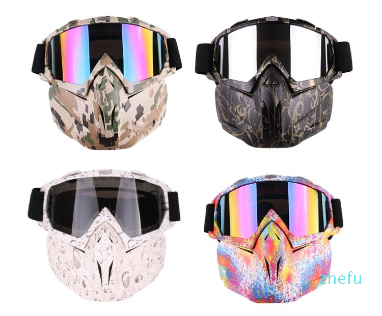 Winter Men Women Ski Snowboard Snowmobile Goggles Snow Windproof Skiing Glasses Motocross Cool Sunglasses With Face Mask