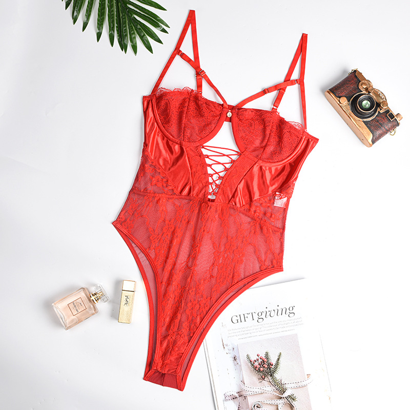 Aduloty Floral Lace Teddy Bodysuit Sexy lingerie Women underwear suit Bra Set Satin pajamas Lace Bralette, Red
Aduloty Floral Lace Teddy Bodysuit Sexy lingerie Women underwear suit Bra Set Satin pajamas Lace Bralette, Red
