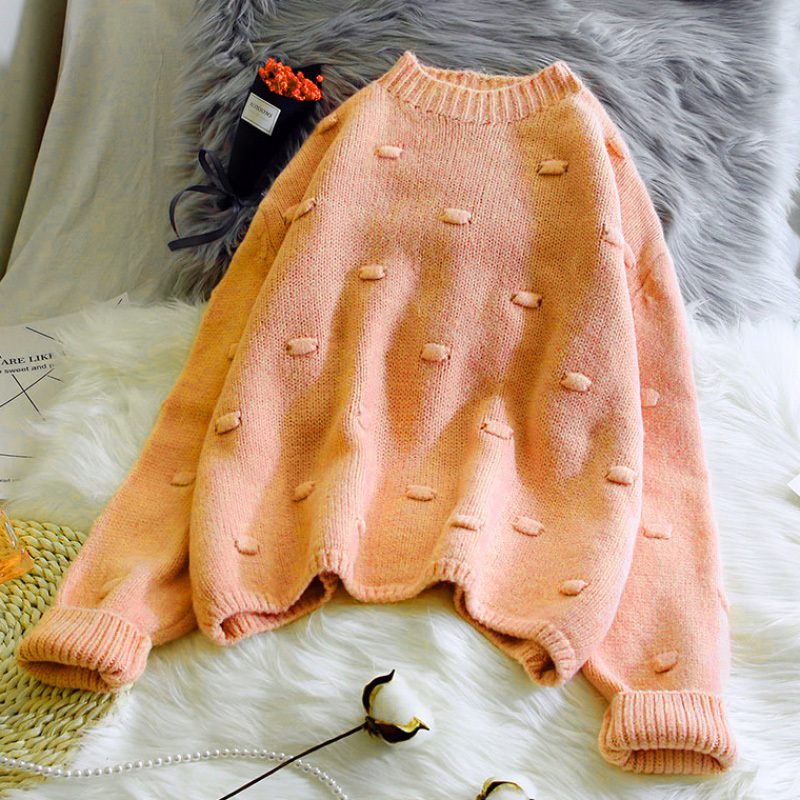 Women sweater pullovers fashion Autumn Winter 4 colors Thick knitted female long sleeved soft knitwear 210524