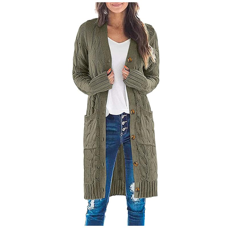 Women's Jackets Womens Outerwear Sleeve Front Long Button Knit Cardigan Open Sweater Cable Coat Lightweight, Black;brown
Women's Jackets Womens Outerwear Sleeve Front Long Button Knit Cardigan Open Sweater Cable Coat Lightweight, Black;brown