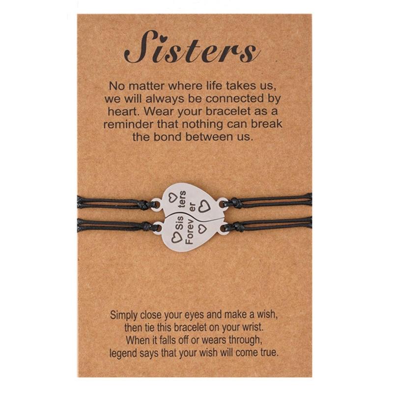 Charm Bracelets X7YA Silver Sisters Bracelet, Excellent Gift For Sisters, Friends, Christmas Gift, Mother's Day, Birthday
Charm Bracelets X7YA Silver Sisters Bracelet, Excellent Gift For Sisters, Friends, Christmas Gift, Mother's Day, Birthday