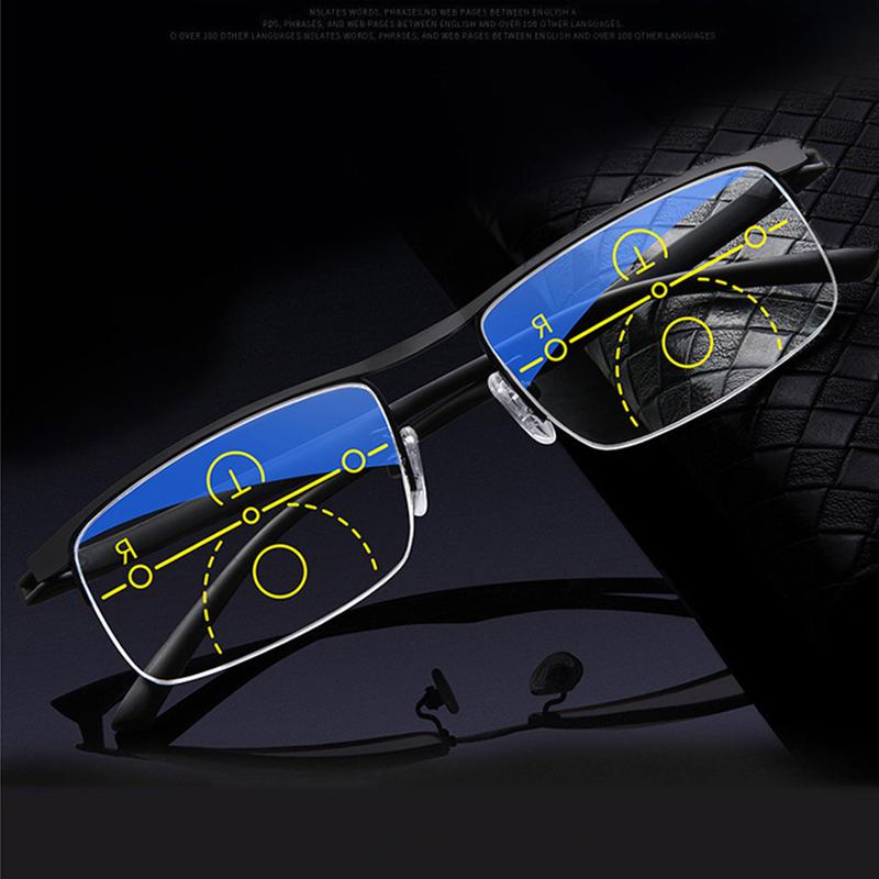 Sunglasses Multifocal Progressive Reading Glasses Men Women Anti Blue UV Protect EyesGlasses Half Frame Automatic Adjustment Eyewear
Sunglasses Multifocal Progressive Reading Glasses Men Women Anti Blue UV Protect EyesGlasses Half Frame Automatic Adjustment Eyewear