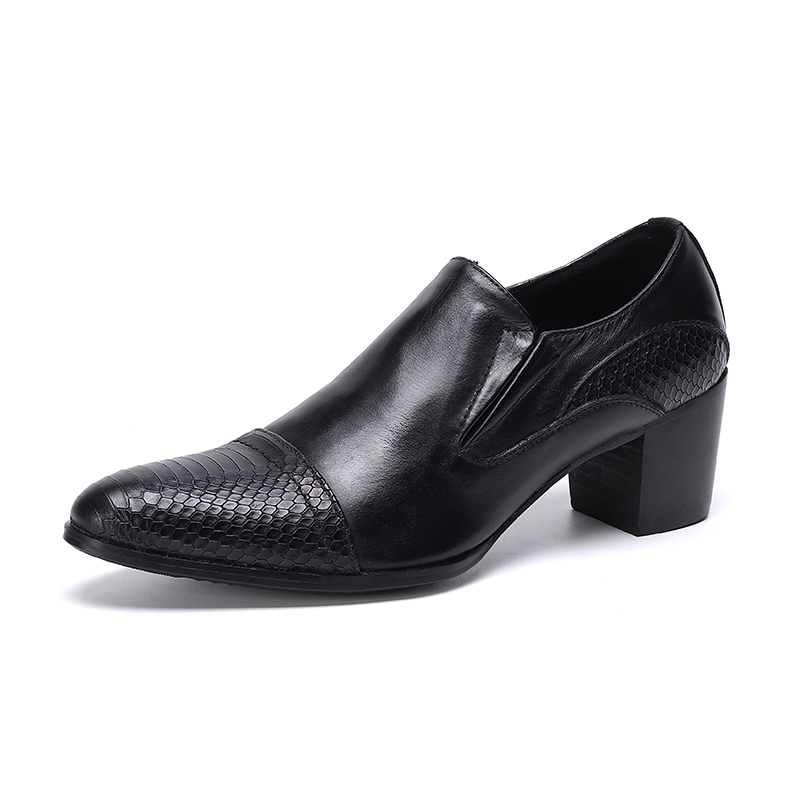 Japanese Style Men Shoes Black Pointed Toe Genuine Leather Dress Shoes for Men 7cm High Heel Business Wedding Party Shoes, As picture
Japanese Style Men Shoes Black Pointed Toe Genuine Leather Dress Shoes for Men 7cm High Heel Business Wedding Party Shoes, As picture