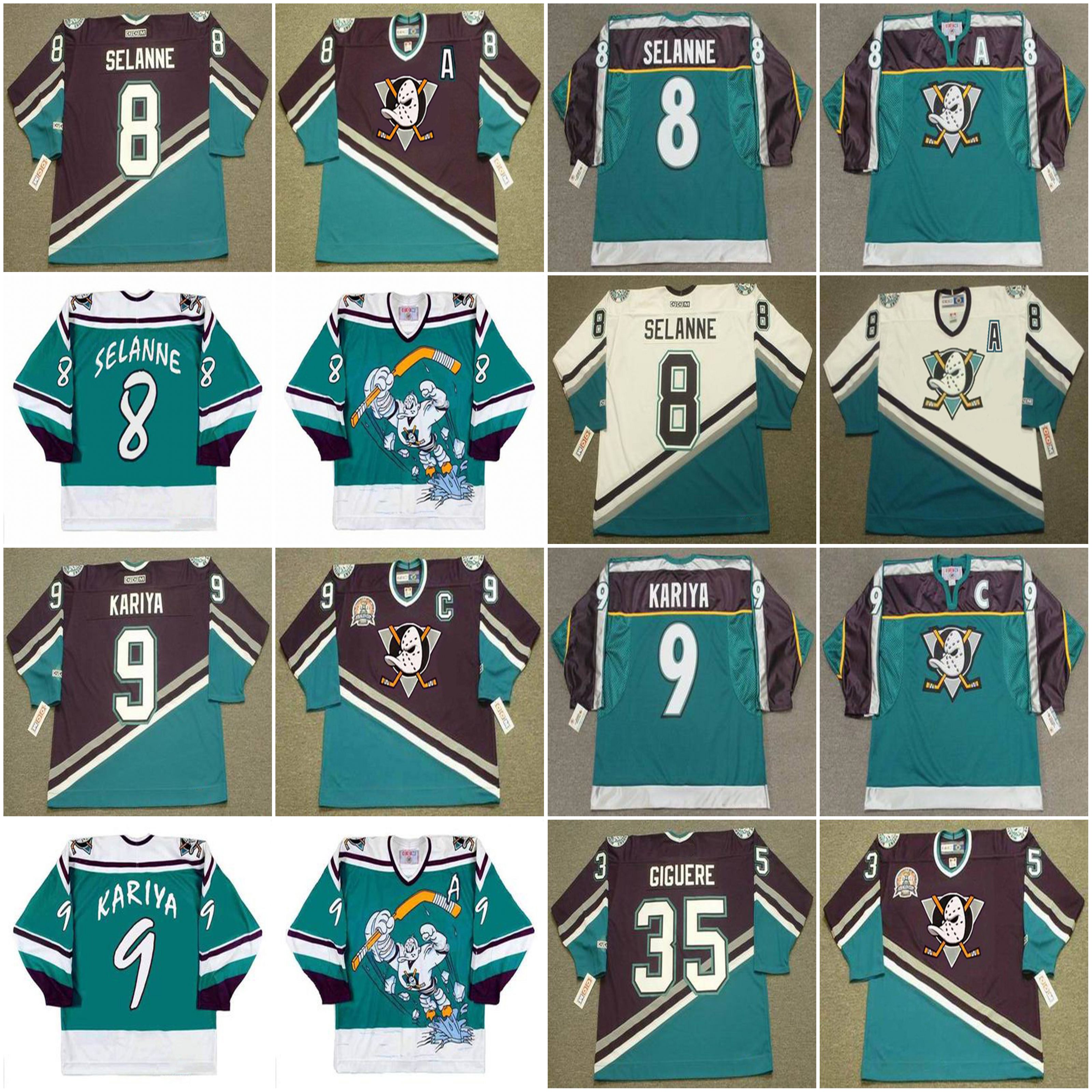 Anaheim Mighty Ducks Hockey Jersey 8 TEEMU SELANNE 1995 9 PAUL KARIYA 27 SCOTT NIEDERMAYER 2005 31 GUY HEBERT 1998 THOMAS GRIMSON 35 JEAN-SE, Blue;black
Anaheim Mighty Ducks Hockey Jersey 8 TEEMU SELANNE 1995 9 PAUL KARIYA 27 SCOTT NIEDERMAYER 2005 31 GUY HEBERT 1998 THOMAS GRIMSON 35 JEAN-SE, Blue;black