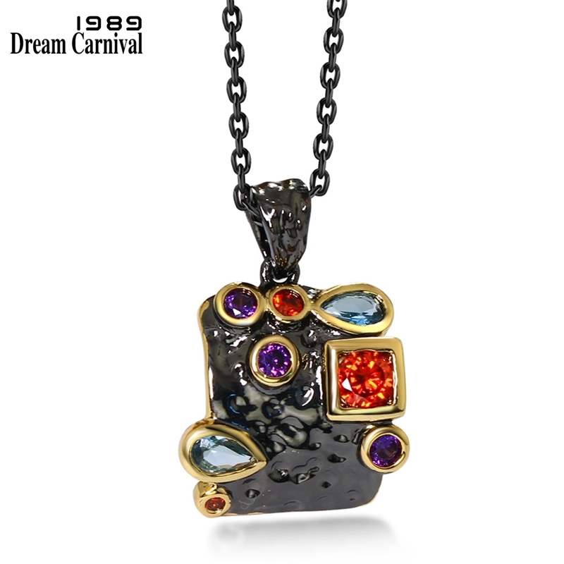 DreamCarnival1989 Neo-Gothic Necklace for Women Vintage Black Gold Colorful CZ Cute Square Costume Jewelry Collier Bijoux WP6481
DreamCarnival1989 Neo-Gothic Necklace for Women Vintage Black Gold Colorful CZ Cute Square Costume Jewelry Collier Bijoux WP6481