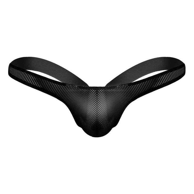 Men's G-Strings Men Briefs Porno Underwear Open Back Sexy Lingerie Stretchy Jockstrap G-string Mesh See-through Thong Panties Bikini Underpa