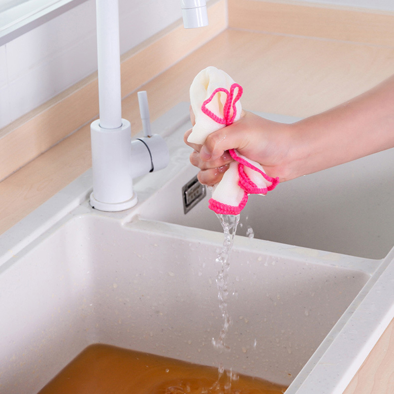 Kitchen Cleaning Cloth Dish Washing Towel Bamboo Fiber Eco Friendly Bamboo Cleanier Clothing Set9987486