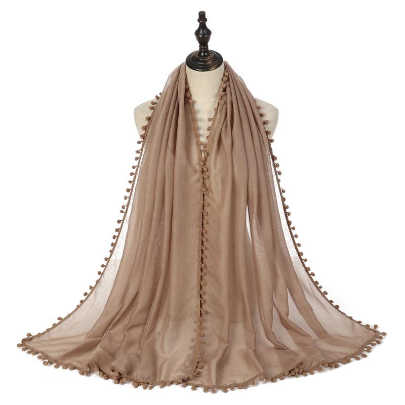Scarves 2021 Autumn Plain Soft Ball Chain Pom Viscose Shawl Scarf Lady High Quality Wrap Pashmina Stole Muslim Hijab Sjaal 180*80Cm, Blue;gray
Scarves 2021 Autumn Plain Soft Ball Chain Pom Viscose Shawl Scarf Lady High Quality Wrap Pashmina Stole Muslim Hijab Sjaal 180*80Cm, Blue;gray
