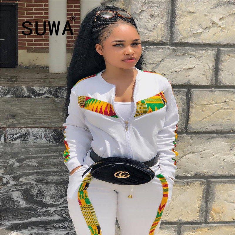 Two Piece Jogger Sets Ladies Tracksuits For Plus Size Long Sleeve Coat Tops + High Waist Sport Pants Sweatpants Women's 210525, White
Two Piece Jogger Sets Ladies Tracksuits For Plus Size Long Sleeve Coat Tops + High Waist Sport Pants Sweatpants Women's 210525, White
