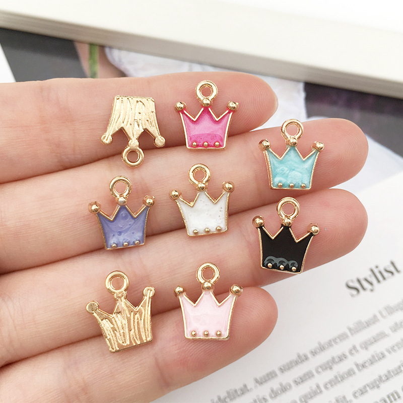 Wholesale Women Men DIY Colorful Enameled Crown Charms Bracelet Bangle Necklace Accessories
Wholesale Women Men DIY Colorful Enameled Crown Charms Bracelet Bangle Necklace Accessories