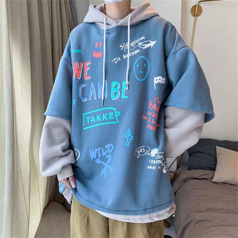 Men's Hoodies & Sweatshirts Funny Graffiti Print Autumn Male Sweatshirt Hoodie Harajuku Oversize Streetwear Coat Patchwork Fashion Warm Soft
Men's Hoodies & Sweatshirts Funny Graffiti Print Autumn Male Sweatshirt Hoodie Harajuku Oversize Streetwear Coat Patchwork Fashion Warm Soft