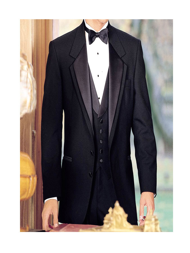 Men's Suits & Blazers Black groom tuxedo for the wedding man three suit 2021 jacket Male attire, Picture style3
Men's Suits & Blazers Black groom tuxedo for the wedding man three suit 2021 jacket Male attire, Picture style3