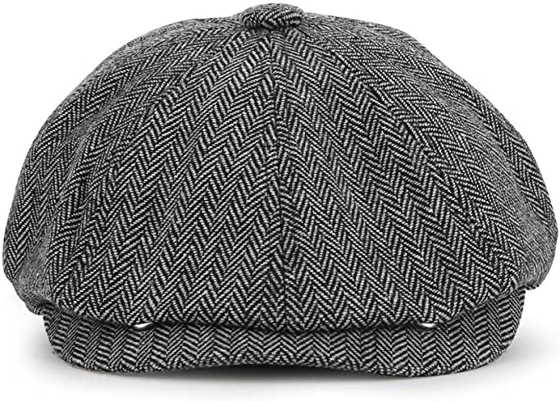 Berets Winter Spring Vintage Men Tweed Sboy Hat Beret Herringbone Gatsby Hats Street Caps Peaked Octagonal Brim British, Coffee
Berets Winter Spring Vintage Men Tweed Sboy Hat Beret Herringbone Gatsby Hats Street Caps Peaked Octagonal Brim British, Coffee