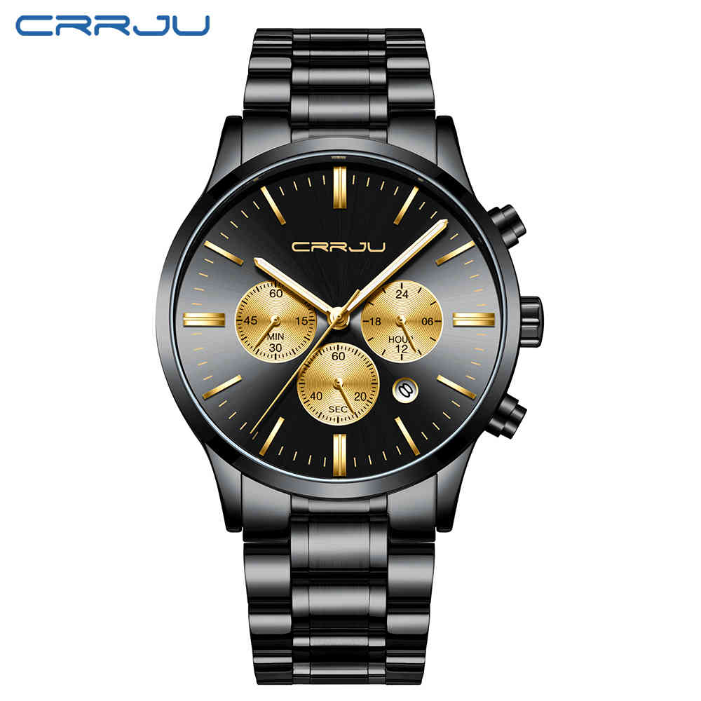 erkek kol saati CRRJU Men Stainless Steel Band Watch Men's Luxury Business Luminous Quartz Wrist Watches Male Date Window Clock 210517, Leather silver black
erkek kol saati CRRJU Men Stainless Steel Band Watch Men's Luxury Business Luminous Quartz Wrist Watches Male Date Window Clock 210517, Leather silver black