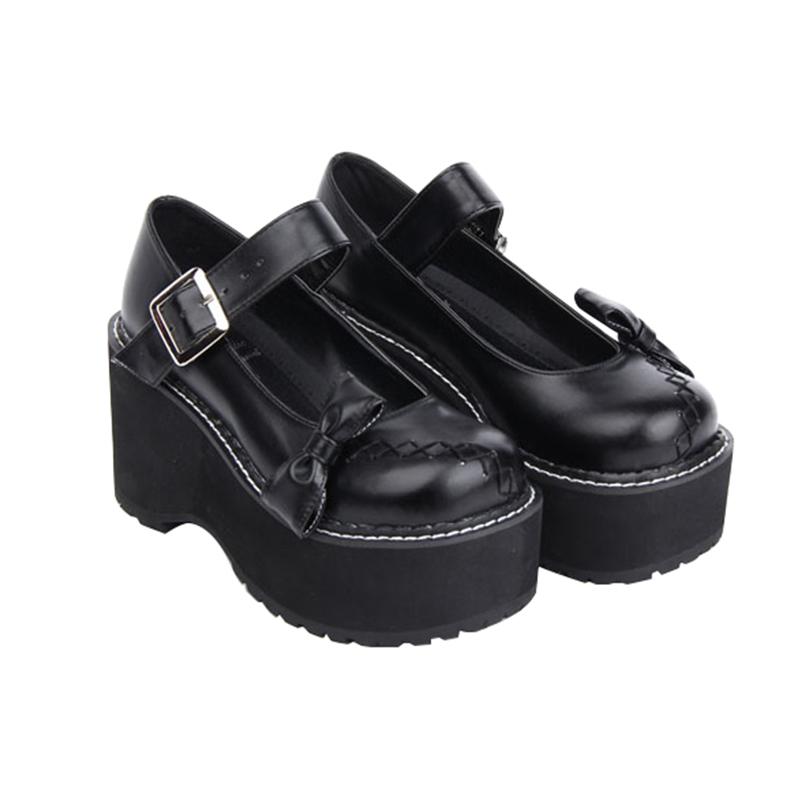 Angelic Imprint Woman Mori Girl Lolita Cosplay Shoes Lady High Thick Trifle Heel Wedges Pumps Women Princess Dress Bowtie, Black
Angelic Imprint Woman Mori Girl Lolita Cosplay Shoes Lady High Thick Trifle Heel Wedges Pumps Women Princess Dress Bowtie, Black