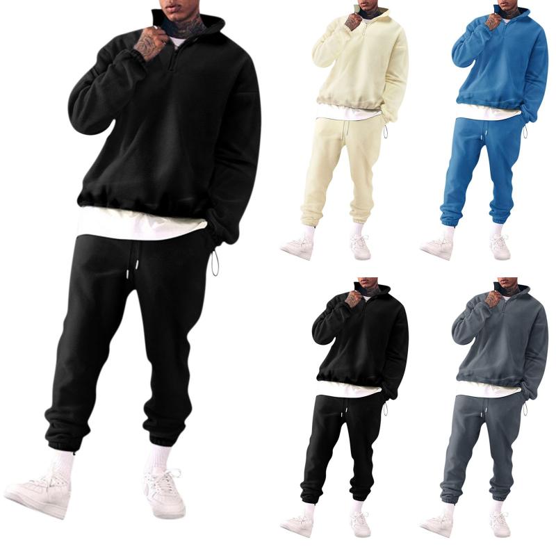 Men's Tracksuits Winter Tracksuit 2 Piece Plush Sweatsuit Sets Casual Jogging Athletic Suits Solid Long Sleeve Top Sport Outfits, Gray
Men's Tracksuits Winter Tracksuit 2 Piece Plush Sweatsuit Sets Casual Jogging Athletic Suits Solid Long Sleeve Top Sport Outfits, Gray