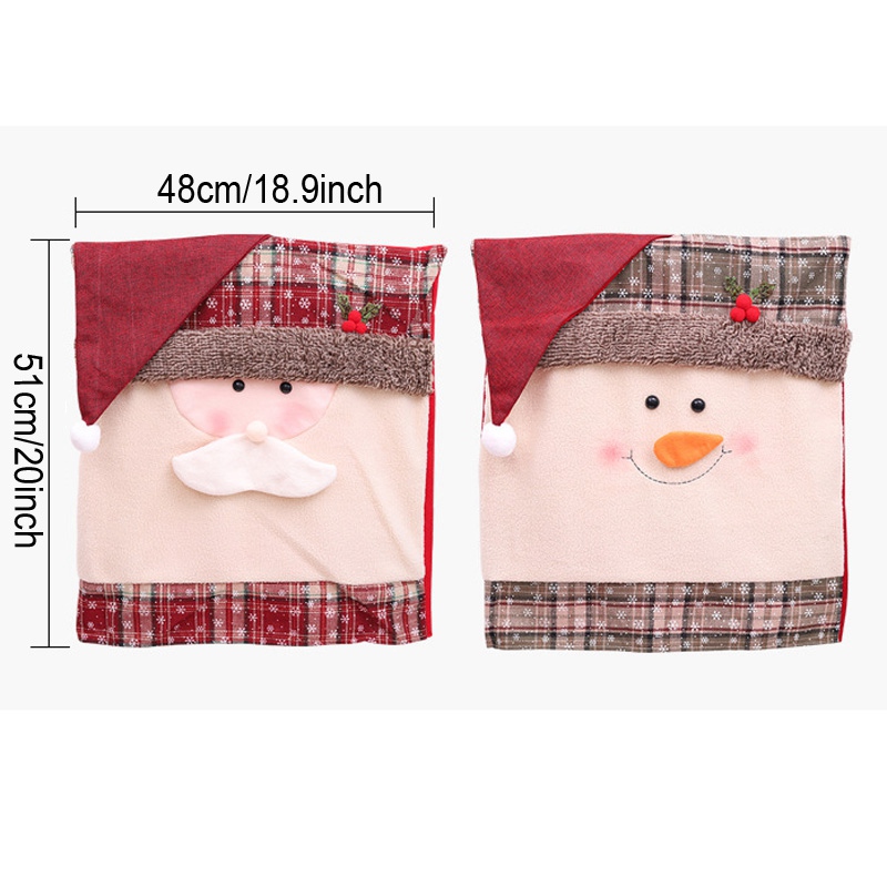 Chair cover Christmas Santa covers for Decor Home Decorations Ornaments Supplies Dinner Table DHL free DH0240 Free shipping