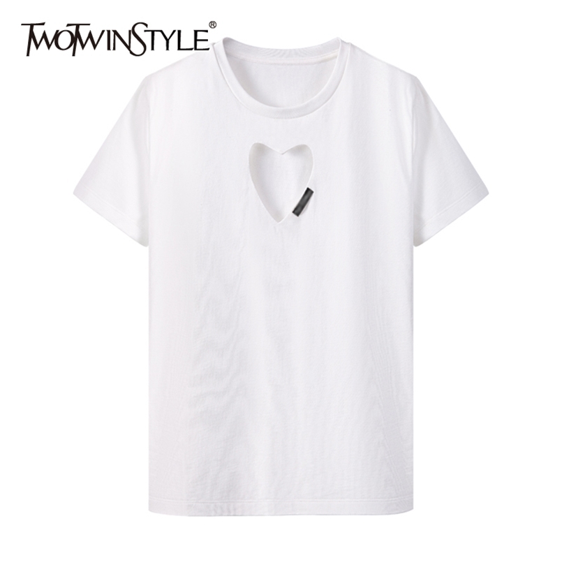 TWOWINSYLE White Hollow Out Shirt For Women O Neck Short Sleeve Casual Shirts Female Summer Fashionable Clothing ide 210524
TWOWINSYLE White Hollow Out Shirt For Women O Neck Short Sleeve Casual Shirts Female Summer Fashionable Clothing ide 210524