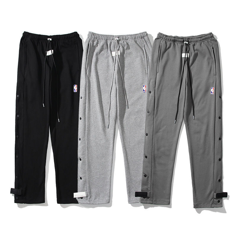 Time style Feel of godfog pants co branded men's and women's European and American high street fashion brand breasted pants loose, White;black
Time style Feel of godfog pants co branded men's and women's European and American high street fashion brand breasted pants loose, White;black